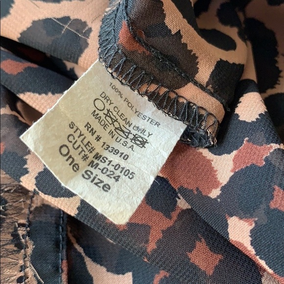 SHOW ME YOUR MUMU Leopard Sheer Soaree Tunic O/S - Picture 8 of 10